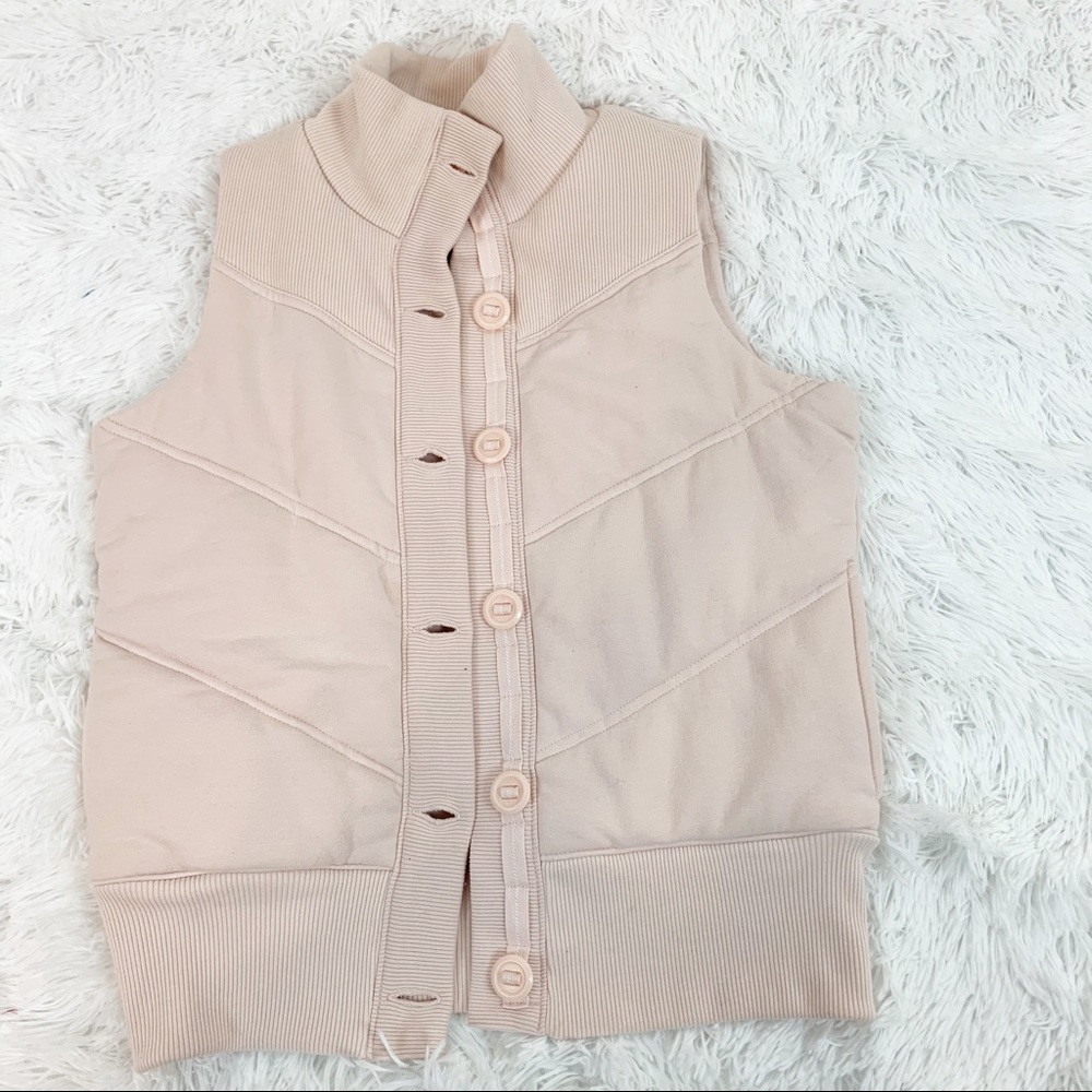 Old Navy‎ knit quilted puffer vest high neck size S
